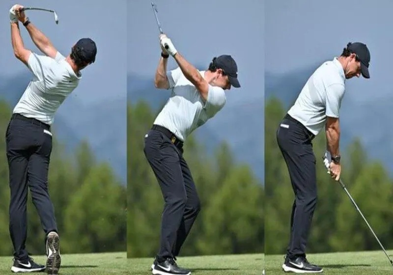 Kỹ thuật swing golf: tư thế setup ban đầu, độ chính xác của mặt gậy khi tiếp xúc bóng và nhịp độ chuyển động toàn thân
